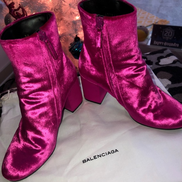 Balenciaga Velvet Booties - Picture 3 of 6